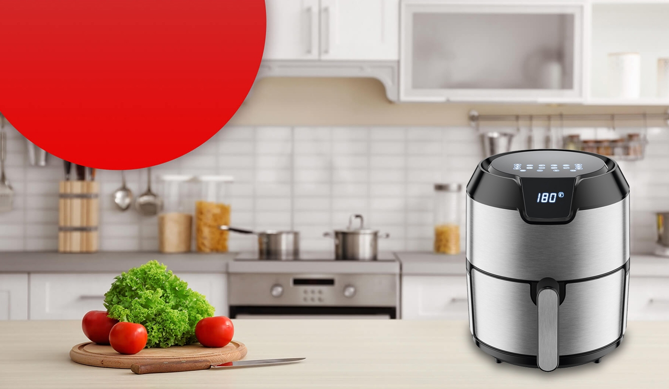 Nồi chiên không dầu Tefal 4.2 lít EY401D15 - Công suất lớn, chiến, nướng nhanh chóng