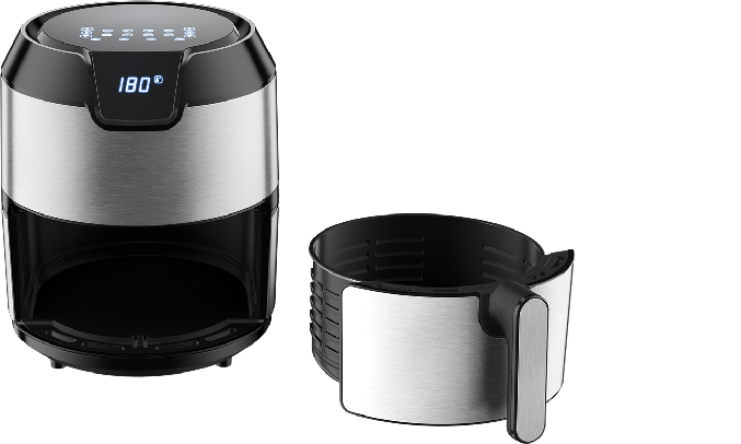 Nồi chiên không dầu Tefal 4.2 lít EY401D15 - Lòng nồi bằng thép không rỉ 