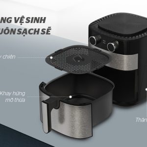 NỒI CHIÊN KHÔNG DẦU 6L SUNHOUSE SHD4026 2