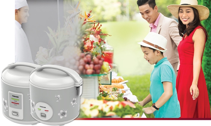 Nồi cơm điện Toshiba RC-10JFM(H)VN có hệ thống tỏa nhiệt mạnh mẽ