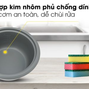 Nồi cơm nắp rời Sharp KSH-228SNV-SF 2.2 lít 5
