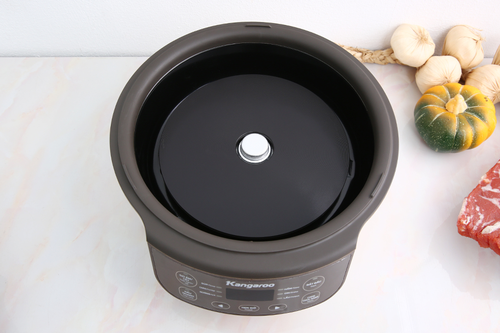 Công suất lớn giúp nấu nhanh, tiết kiệm điện - Nồi hầm dưỡng sinh Kangaroo KG3SC1 3 lít
