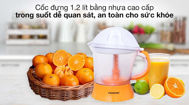 Cốc đựng nước ép dung tích 1.2 lít - Máy vắt cam Pensonic PJ-101 40W
