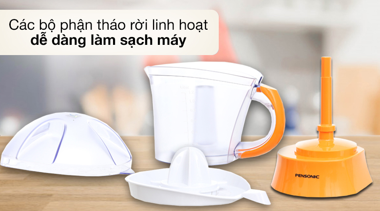 Máy vắt cam Pensonic PJ-101 40W - Dễ tháo rời
