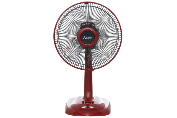 Quạt bàn Mitsubishi D12-GV (xám nhạt, đỏ) 3