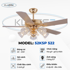 Quạt chùm đèn Klasse 52KSP 522 0