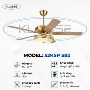 Quạt chùm đèn Klasse 52KSP 582 0