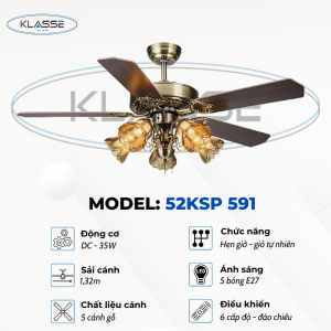 Quạt chùm đèn Klasse 52KSP 591 0