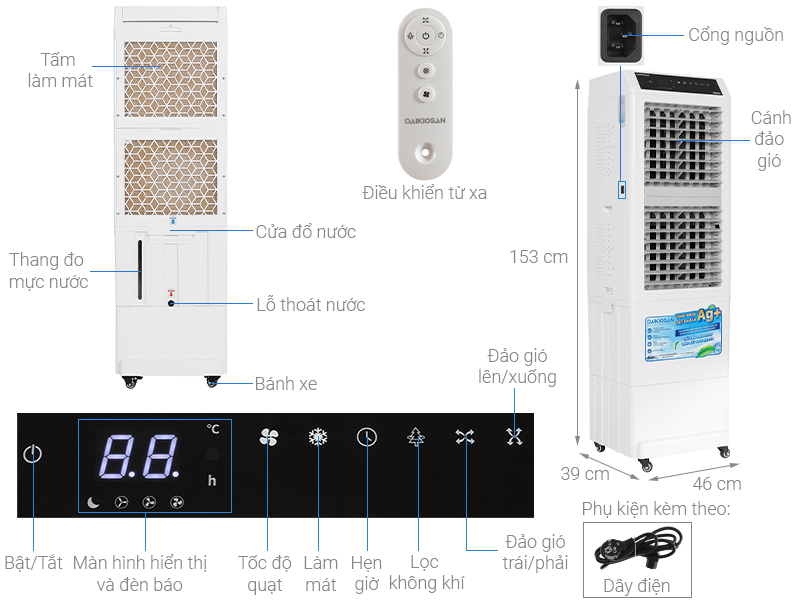 Quạt điều hoà Daikiosan DM104