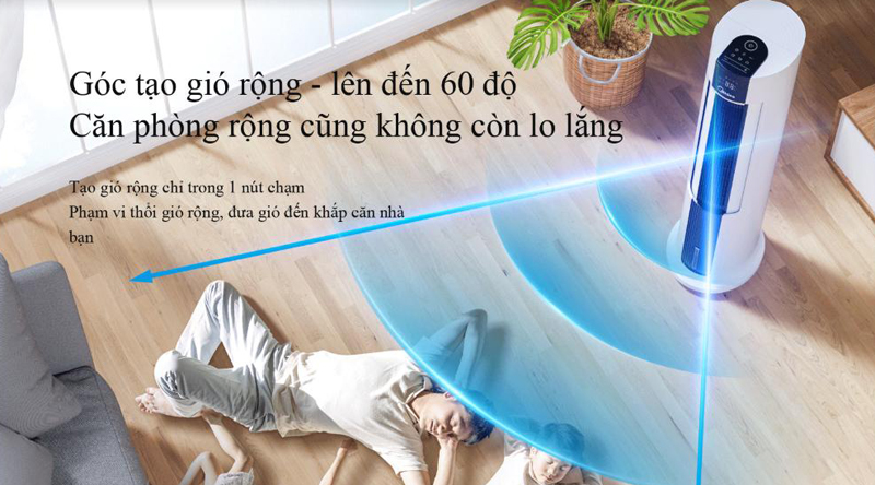 Làm mát hiệu quả - Quạt điều hòa Midea AC120-18AR