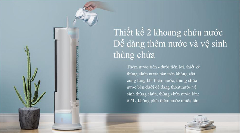 Dễ châm nước - Quạt điều hòa Midea AC120-18AR