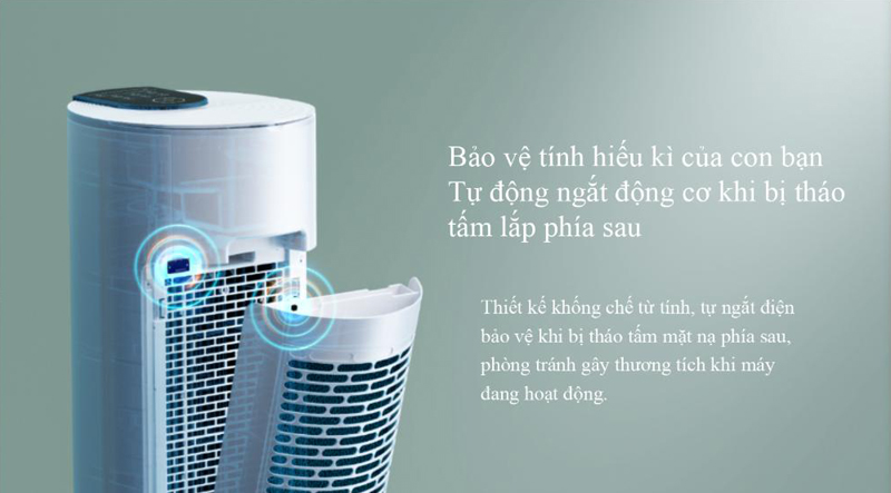 Ngắt an toàn - Quạt điều hòa Midea AC120-18AR