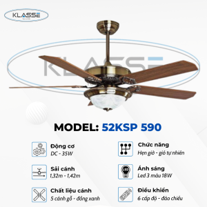 Quạt một đèn Klasse 52KSP 590 0