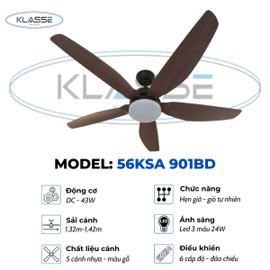 Quạt một đèn Klasse 56KSA 901BD 0