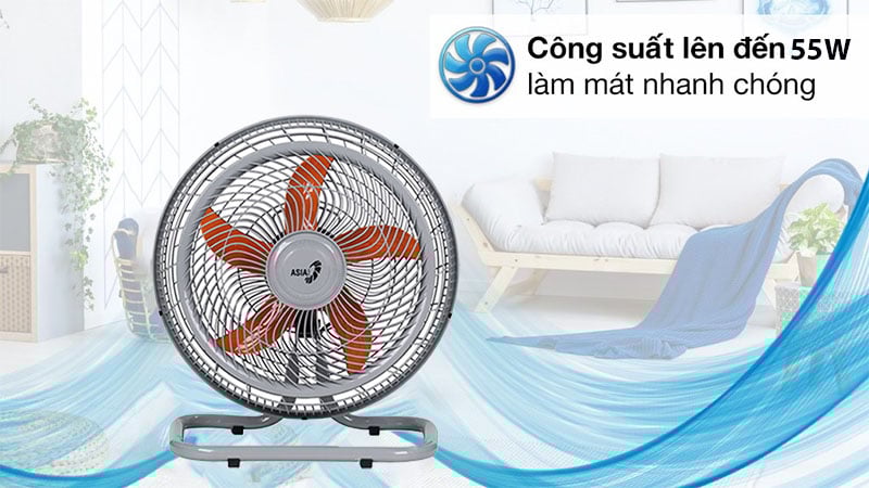 Quạt sàn chân quỳ Asia Turbo One VY616790 - Hàng chính hãng