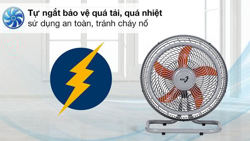 Quạt sàn chân quỳ Asia Turbo One VY616790 - Hàng chính hãng