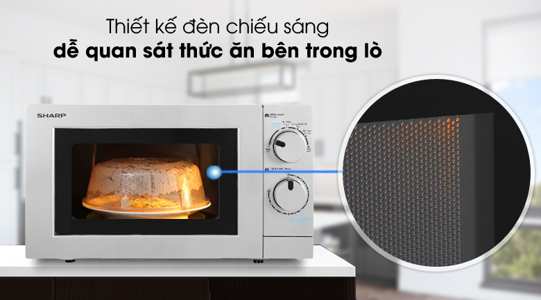 Đèn trong khoang lò - Lò vi sóng R-207VN-SL 20 lít