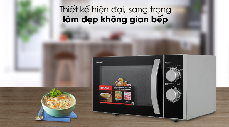 Hiện đại - Lò vi sóng R-31A2VN-S 23 lít