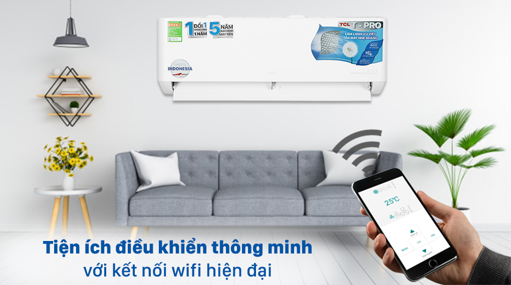 Điều hòa TCL Inverter 12000 BTU TAC-13CSD/TPG11-Điều khiển nhanh chóng với tiện ích kết nối wifi