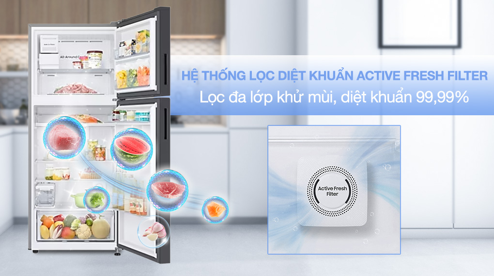 Kháng khuẩn, khử mùi trên Tủ lạnh Samsung Inverter 385 lít RT38CB668412SV