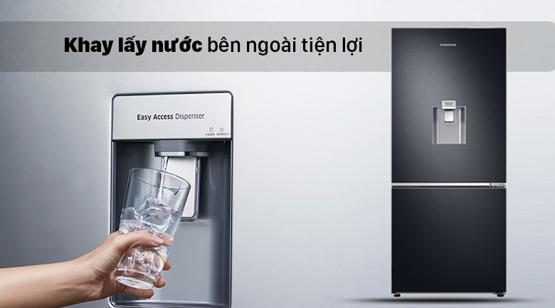 Tủ lạnh Samsung Inverter RB27N4190BU/SV có khay lấy nước tiện lợi