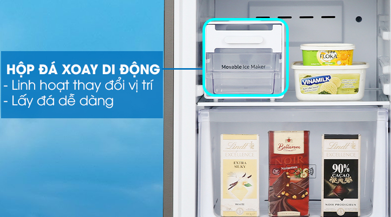 Hộp đá xoay di động