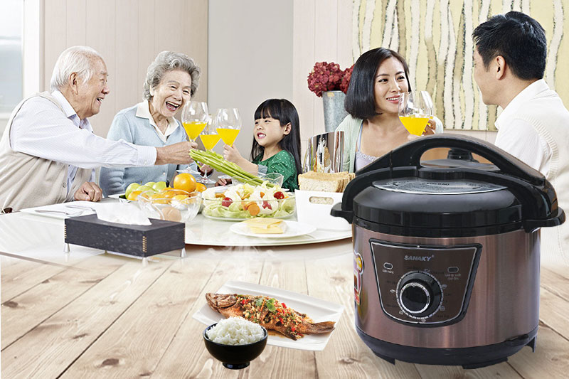 Nồi áp suất điện Sanaky SNK 54C 5 lít