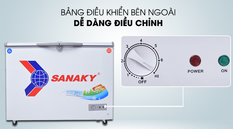 Nút điều chỉnh nhiệt độ - Tủ đông Sanaky VH-2899W1