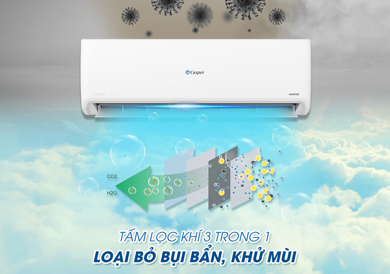 Máy lạnh Casper HC-24IA32 Inverter 2.5 HP (2.5 Ngựa)