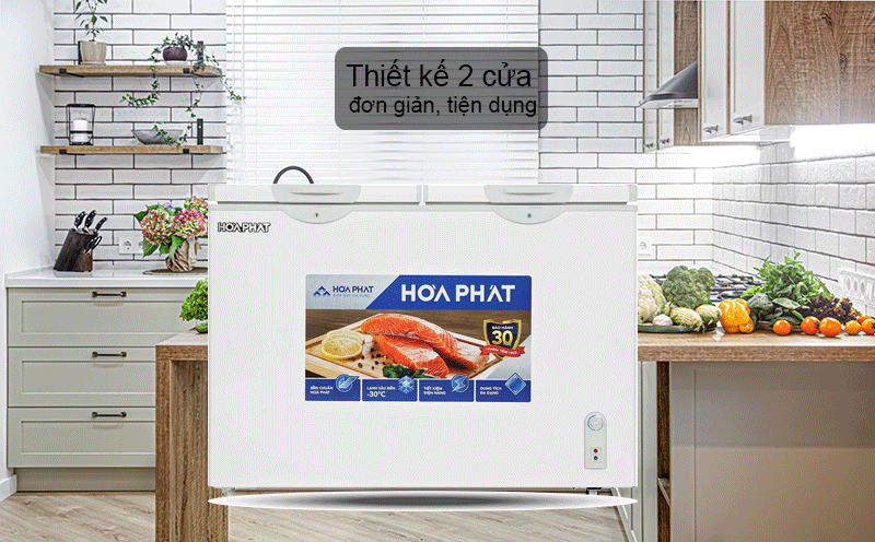 Thiết kế 2 ngăn đơn giản, tiện dụng