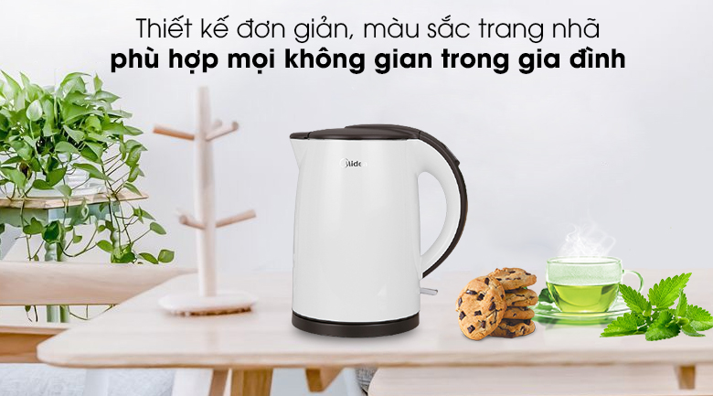 Thiết kế - Bình siêu tốc Midea 1.5 lít MK-15DC (G)