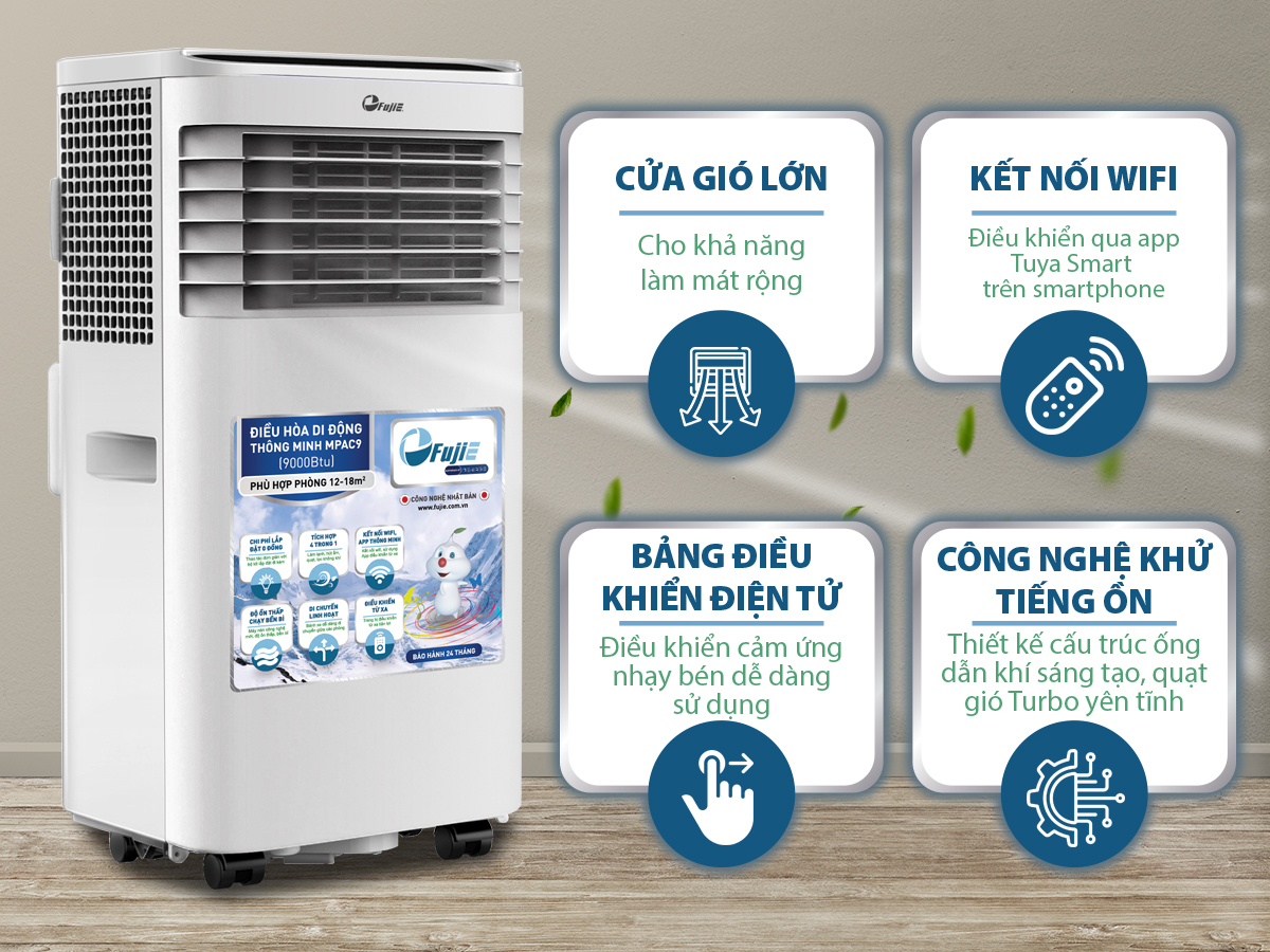 Máy điều hòa di động thông minh FujiE MPAC9
