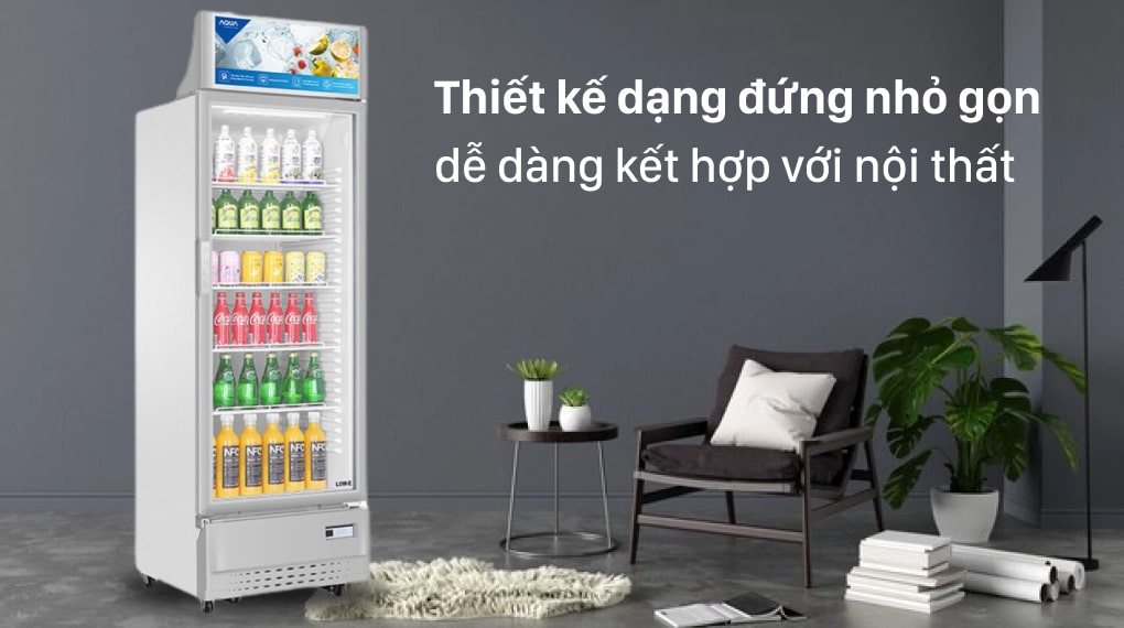 Tủ Mát Aqua 215 lít AQS-AF340S - Thiết kế trang nhã