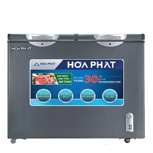 Tủ đông Hòa Phát HCF506S2Đ2SH, tủ mini 2 ngăn 205L dàn đồng 0