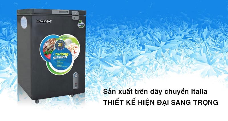 Thiết kế hiện đại của tủ đông Inverter Hòa Phát HCF106S1ĐSH