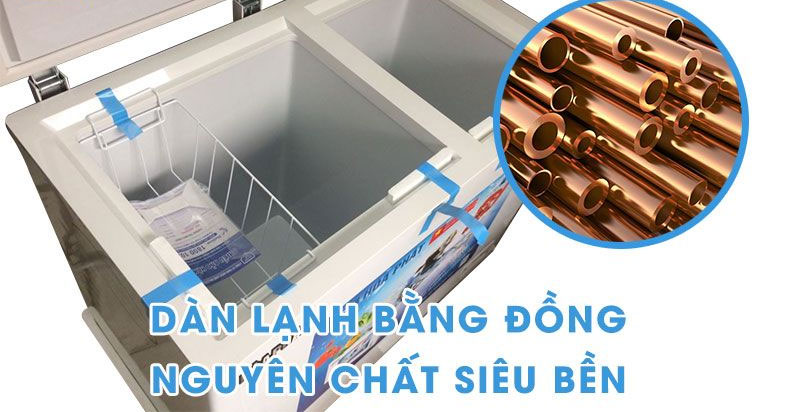 Tủ đông Inverter Hòa Phát HCFI-516S1Đ1sử dụng dàn lạnh làm lạnh hiệu quả