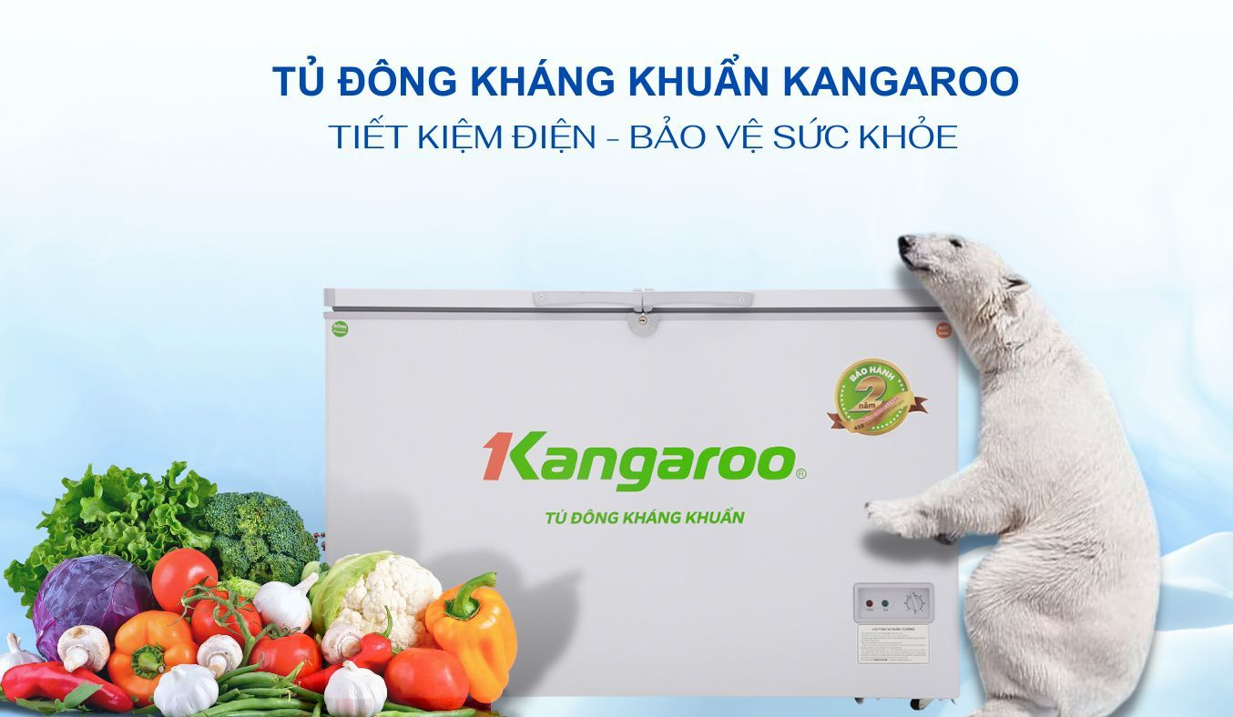 Tủ đông Kangaroo 327 lít KG498C2 - Digital Inverter tiết kiệm điện