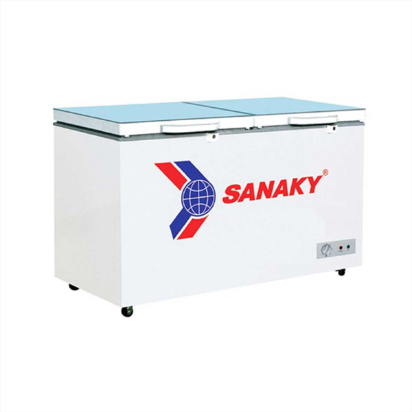 TỦ ĐÔNG 270LIT SANAKY VH3699A2KD xanh/ VH3699A2K xám,1 NGĂN DÀN ĐỒNG CÁNH KÍNH CƯỜNG LỰC 2