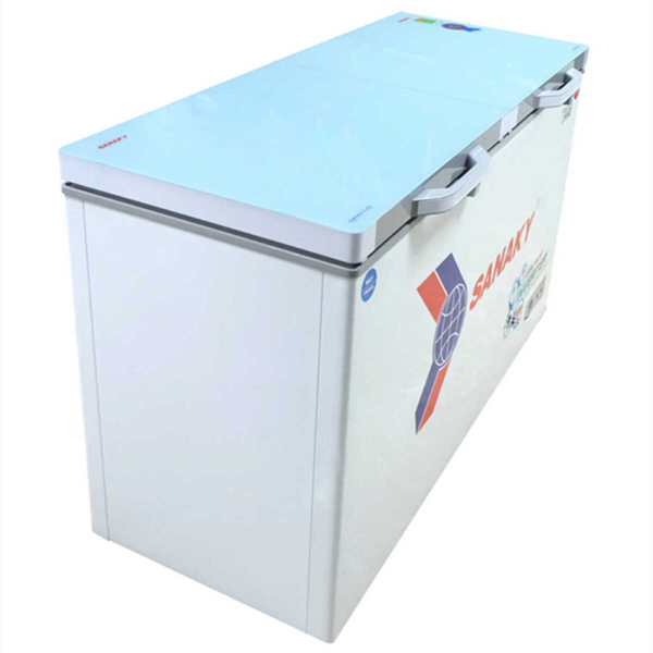 TỦ ĐÔNG 270LIT SANAKY VH3699A2KD xanh/ VH3699A2K xám,1 NGĂN DÀN ĐỒNG CÁNH KÍNH CƯỜNG LỰC 3