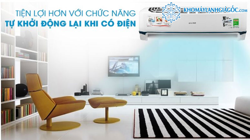 Máy Lạnh Sharp Inverter 1 HP AH-X10CEWC (Model 2025) 4 Máy lạnh Sharp inveter 2JP AH-X18XEW có chức năng tự khởi động lại khi có điện