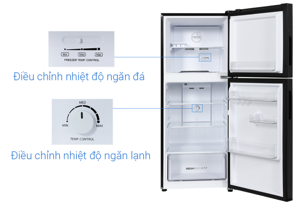 Tủ lạnh ngăn đông trên AQR-T220NE(HB) 1