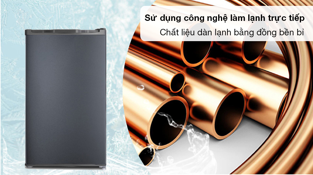 Tủ lạnh Casper 95 lít RO-95PG - Sử dụng công nghệ làm lạnh trực tiếp hỗ trợ làm lạnh thực phẩm nhanh chóng giúp duy trì độ tươi ngon thực phẩm tốt hơn