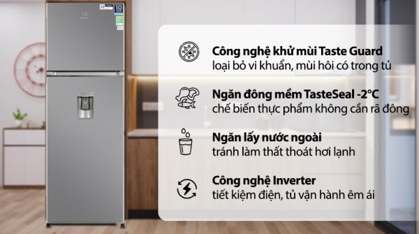 Tủ lạnh Electrolux Inverter 341 Lít ETB3740K-A 7
