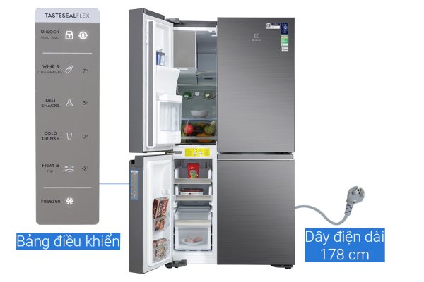 Tủ lạnh Electrolux Inverter 609 Lít EQE6879A-B 3