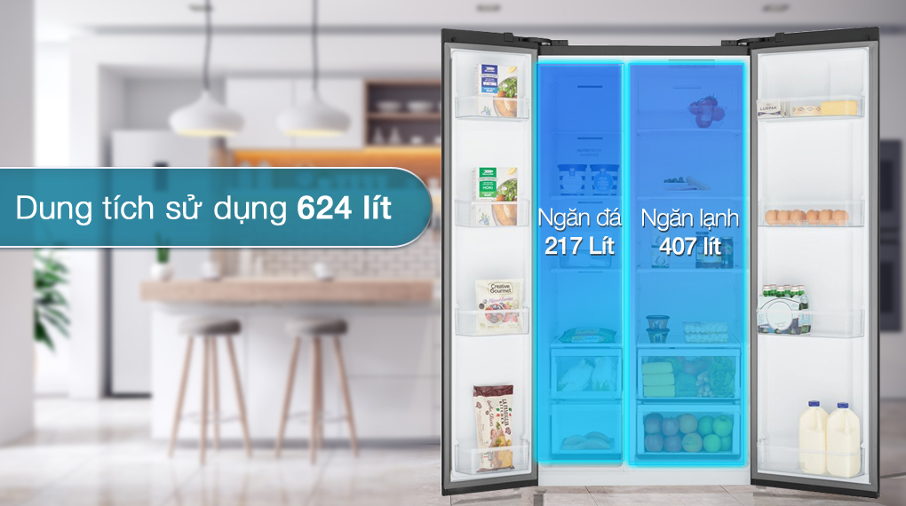 Dung tích lớn - Tủ lạnh Electrolux Inverter 624 Lít ESE6600A-BVN