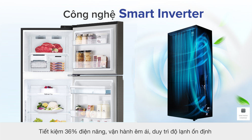 Tủ lạnh LG Inverter 264 Lít GV-D262BL - Công nghệ tiết kiệm điện