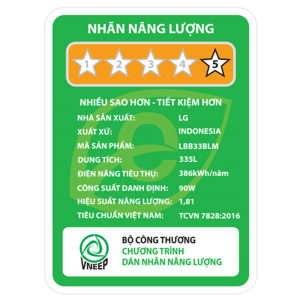 Tủ lạnh LG Inverter 335 lít LBB33BLM model 2024 5