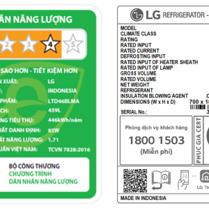 Tủ lạnh LG Inverter 459 lít LTD46BLMA 6
