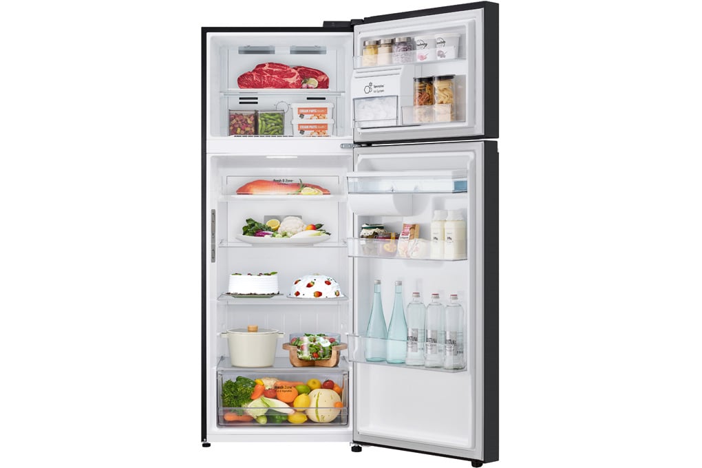 Bên trong tủ lạnh LG Inverter 459 lít LTD46BLMA