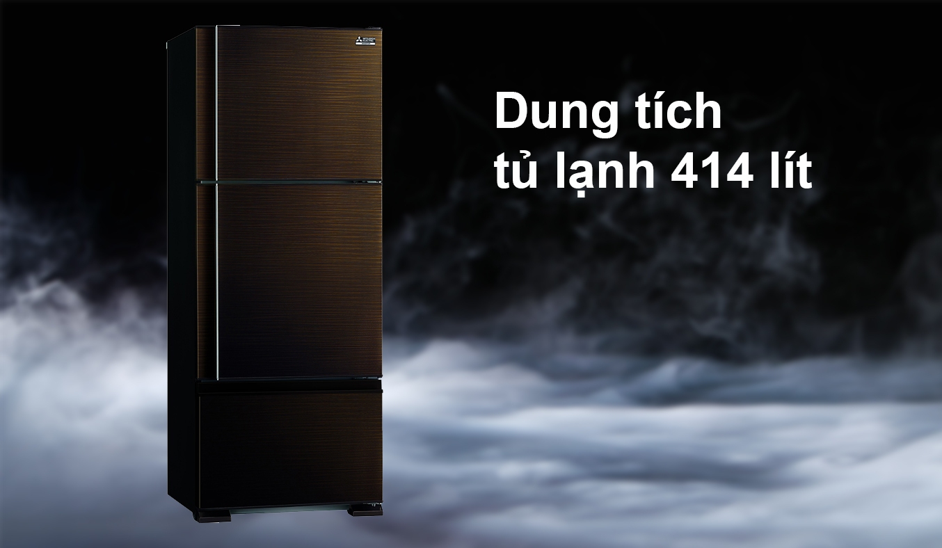 Tủ lạnh Mitsubishi Electric Inverter 414 lít MR-V50ER-BRW-V - Dung tích